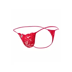 MOB Eroticwear String Dentelle LACE MoB Rouge